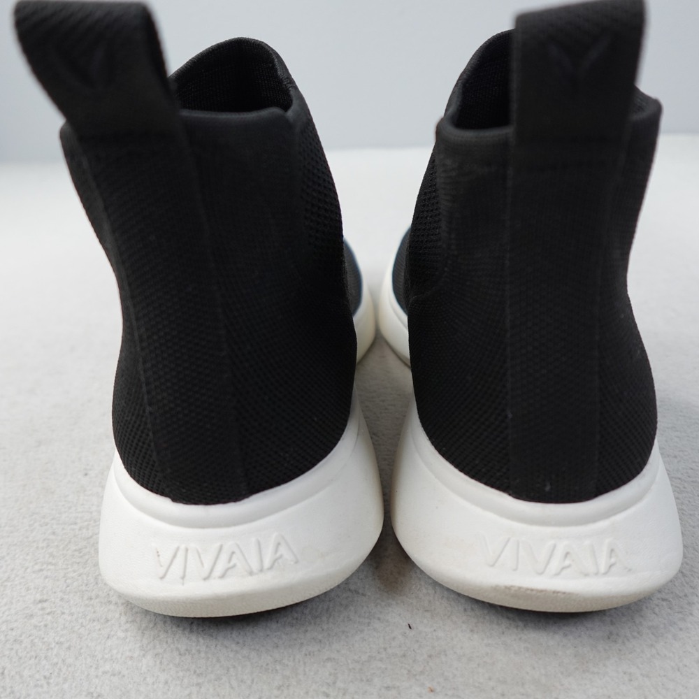 Vivaia Urban Sneaker Boots Womens US 8.5 EU 39 Black Knit Round Toe Slip On - Picture 4 of 12